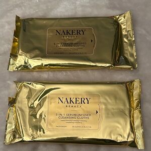 Nakery Beauty Gold Cleansing Cloths Qty 2